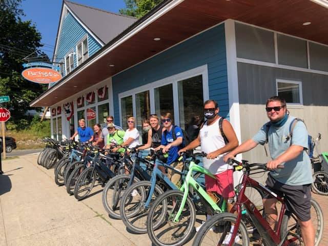 Team Cardinal, Trekking on their bikes