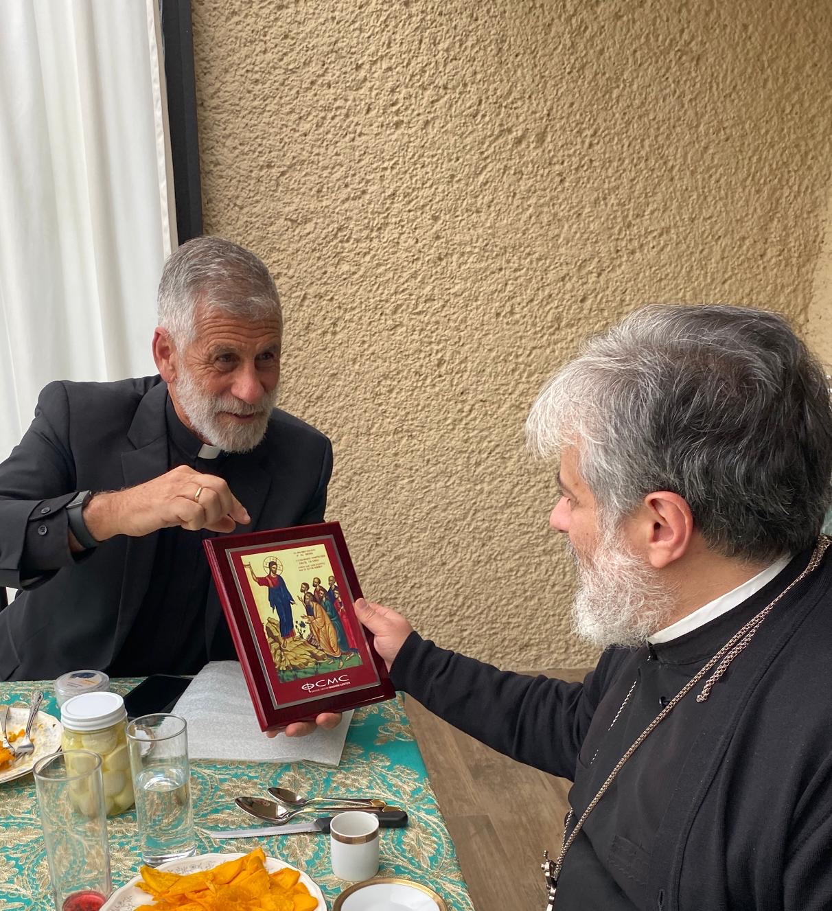 Fr. Martin meeting w His Eminence IGNACIO.