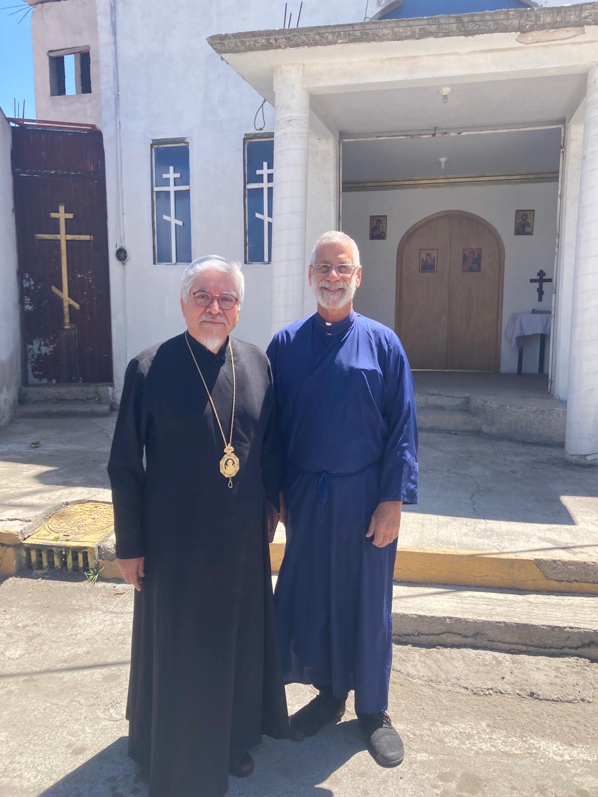 Fr. Martin w His Eminence ALEJO (OCA) in Mexico City.