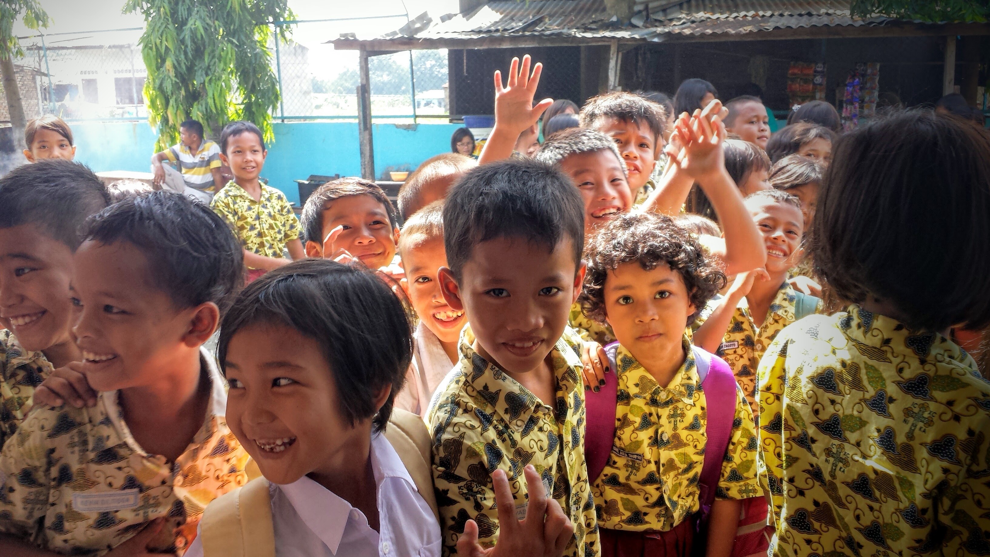 Children at Orthodox elementary school in Medan, Indonesia