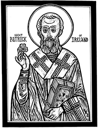 St. Patrick coloring page