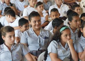 Students at a 2015 teaching team to Guatemala