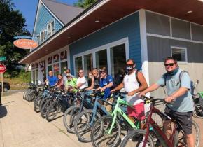 Team Cardinal, Trekking on their bikes! 