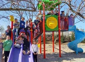 Kids play at the Home of Hope in Albania